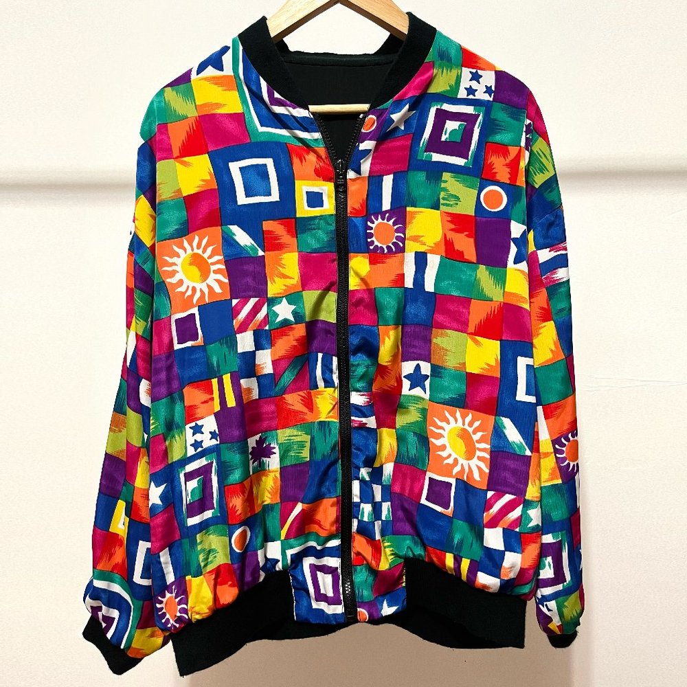🌈 Unisex Japanese Vintage 80s Disco Jacket